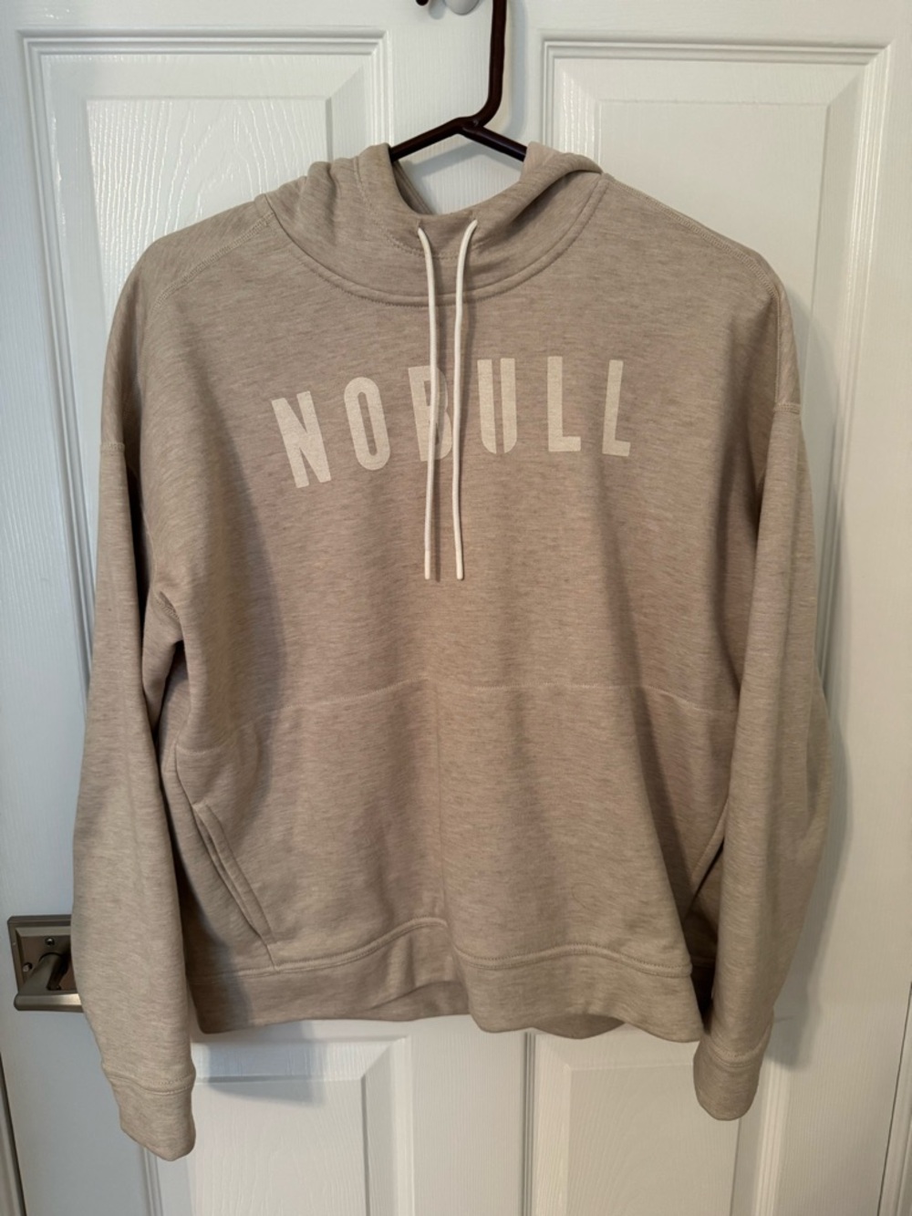 NOBULL Beige Crewneck Hoodie